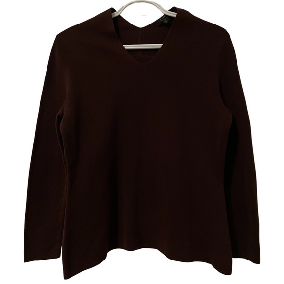 Cos Purple V-neck Pullover Knitted Cotton size XS - Picture 1 of 6